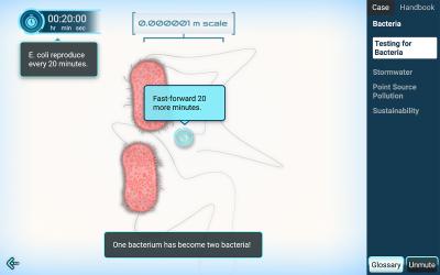Screenshot of Microbiologist Mission: Reducing River Runoff and Pollution STEM Case
