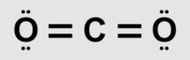 O double bonded to C double bonded to O