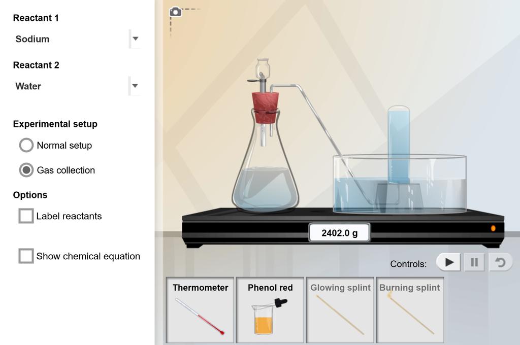 chemical changes gizmo