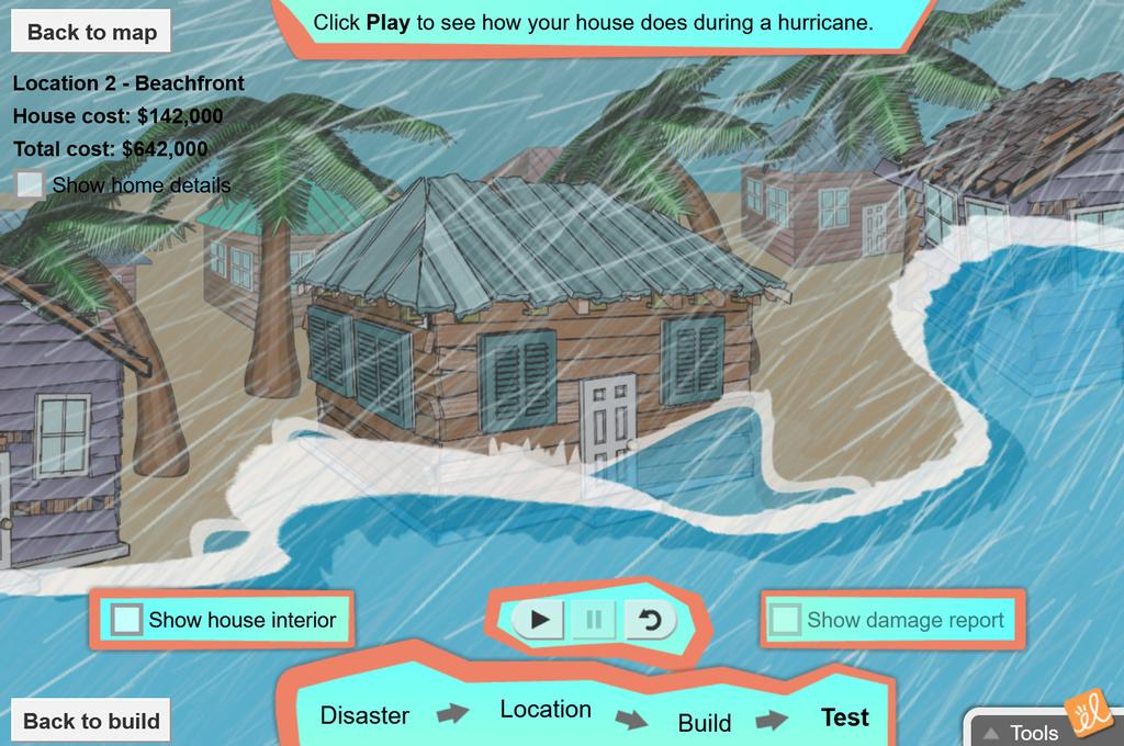 Screenshot of Flood and Storm-Proof Homes Gizmo