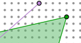 Screenshot of Pythagorean Theorem with a Geoboard Gizmo