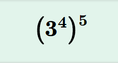 Screenshot of Exponents and Power Rules Gizmo