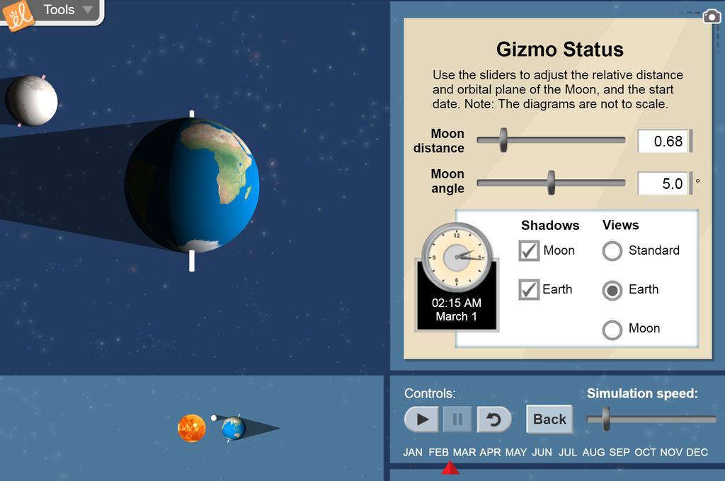 Screenshot of 3D Eclipse  Gizmo