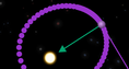 Screenshot of Orbital Motion - Kepler's Laws Gizmo