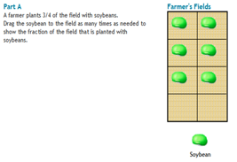 Screenshoot of PARCC Sample Test Item