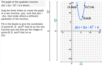 Screenshoot of PARCC Sample Test Item